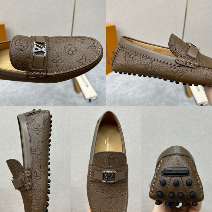 Louis Vuitton Leather Flat Bottomed Fashionable Leather Shoes #nigo21934