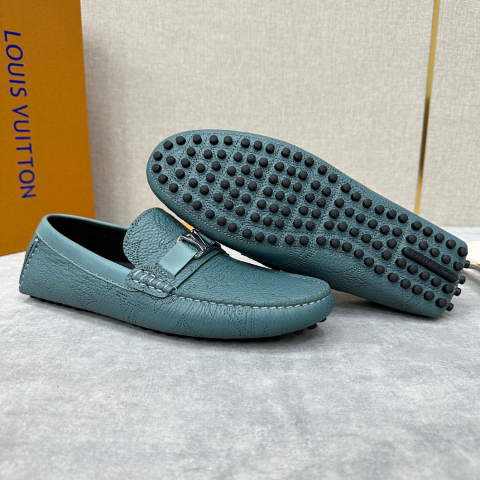 Louis Vuitton Leather Flat Bottomed Fashionable Leather Shoes #nigo21934