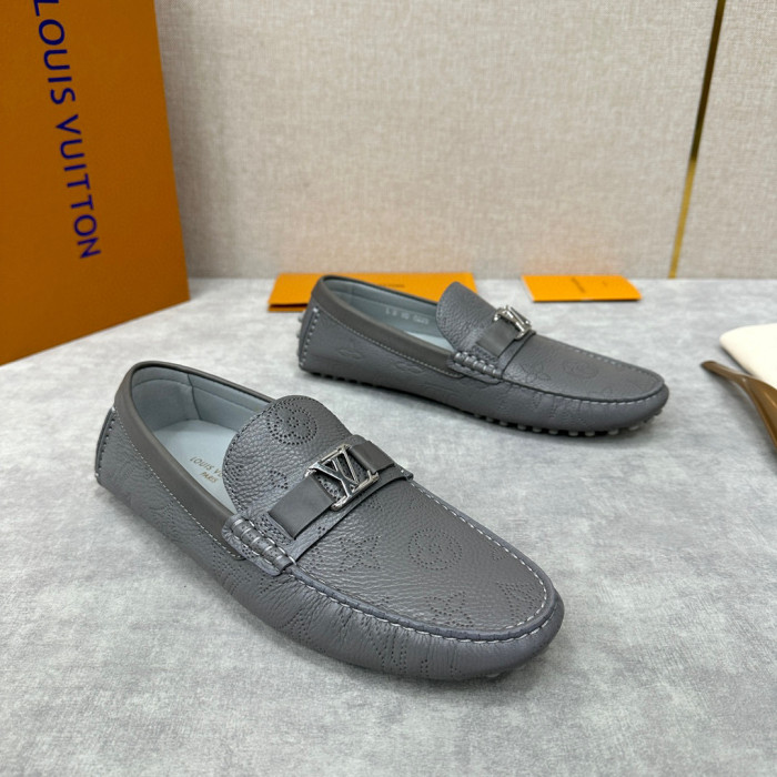 Louis Vuitton Leather Flat Bottomed Fashionable Leather Shoes #nigo21934