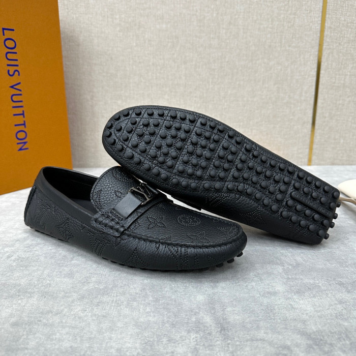 Louis Vuitton Leather Flat Bottomed Fashionable Leather Shoes #nigo21934