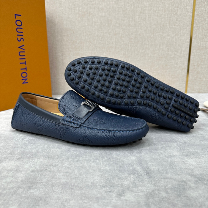 Louis Vuitton Leather Flat Bottomed Fashionable Leather Shoes #nigo21934