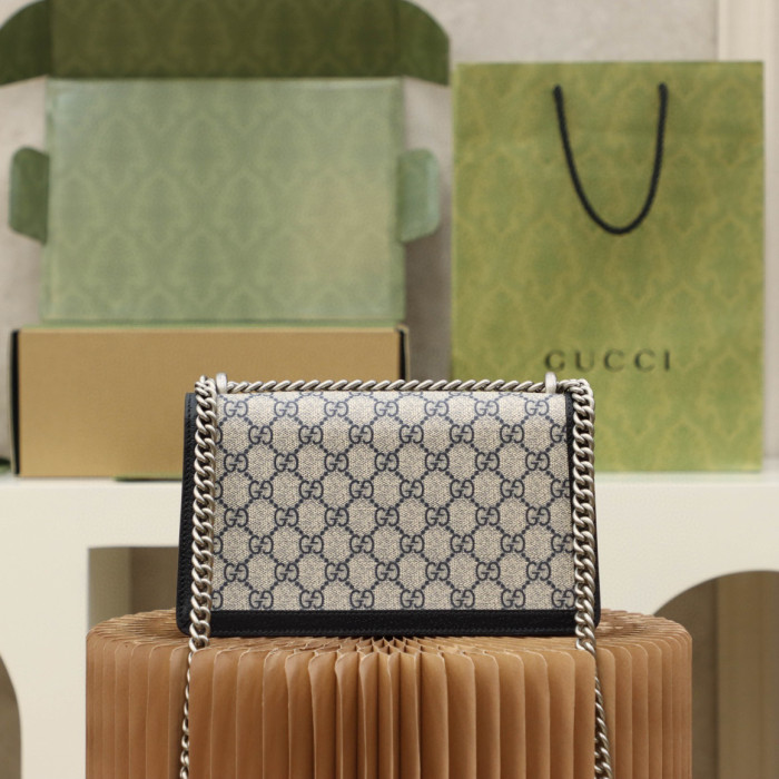 Gucci Dionysus Leather Panel Canvas Printed Chain Bag #nigo21943