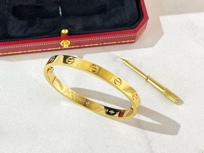 Cartier Encircling Screw Logo Bracelet Plated 18K Gold Accessories Jewelry #nigo82316