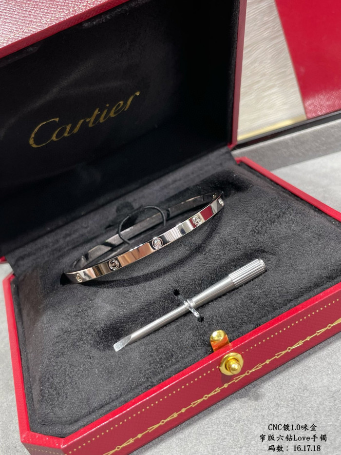 Cartier Encircling Screw Logo Bracelet Plated 18K Gold Accessories Jewelry #nigo82316