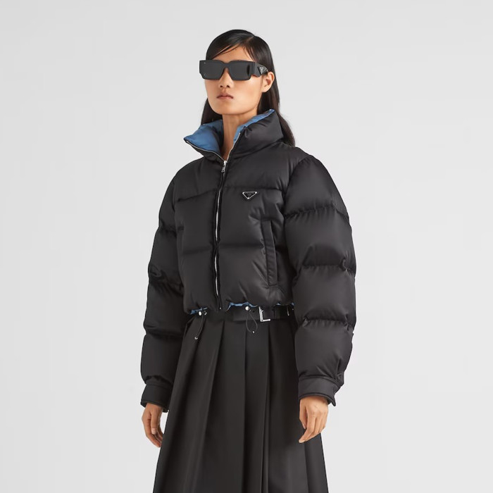 Prada Re-Nylon Long Sleeved Short Style Down Cotton Jacket #nigo21951