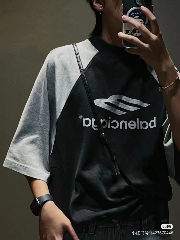 Balenciaga Clashing Colours Short Sleeve T-Shirt #nigo96593