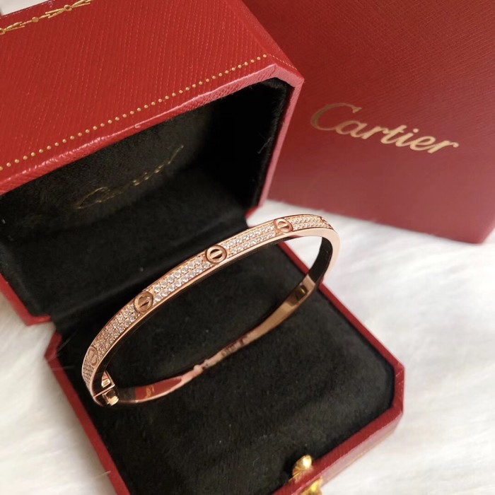 Cartier Encircling Screw Logo Bracelet Plated 18K Gold Accessories Jewelry #nigo82316