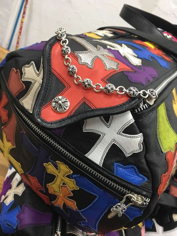 Chrome Hearts Black Leather Hand Luggage Bag #nigo21958