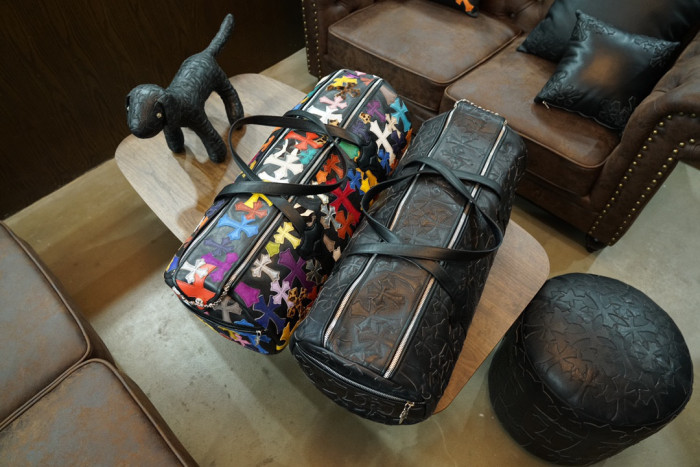 Chrome Hearts Black Leather Hand Luggage Bag #nigo21958
