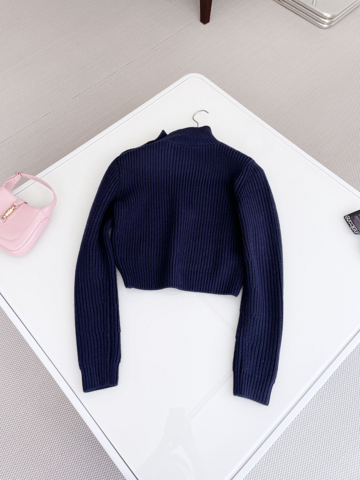 Prada High Neck Short Style Long Sleeved Sweater #nigo21953