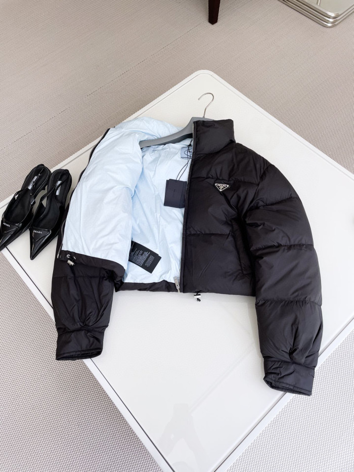 Prada Re-Nylon Long Sleeved Short Style Down Cotton Jacket #nigo21951