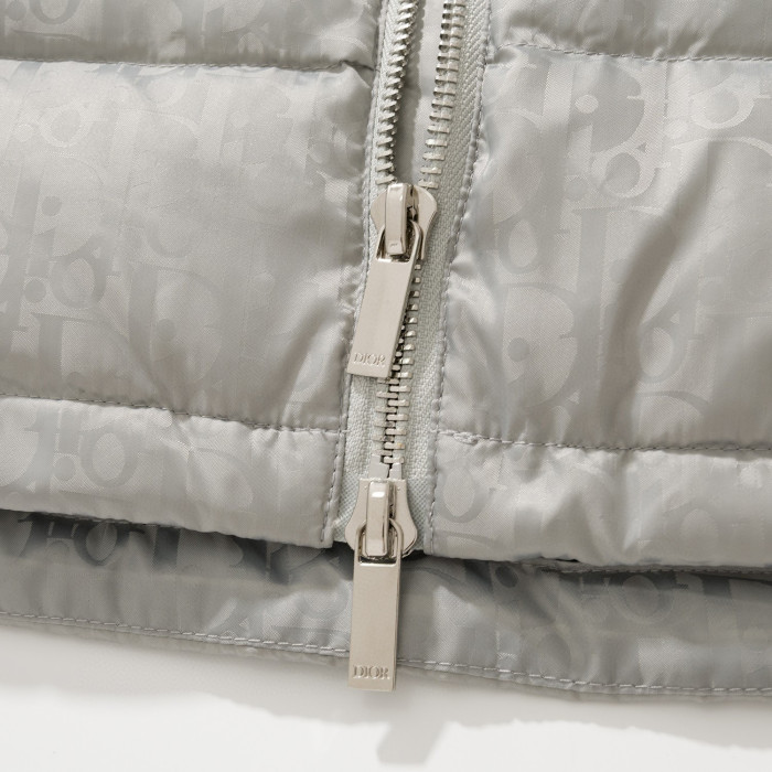 Dior Zipped Long Sleeve Dark Print Puffer Down Jacket #nigo96591