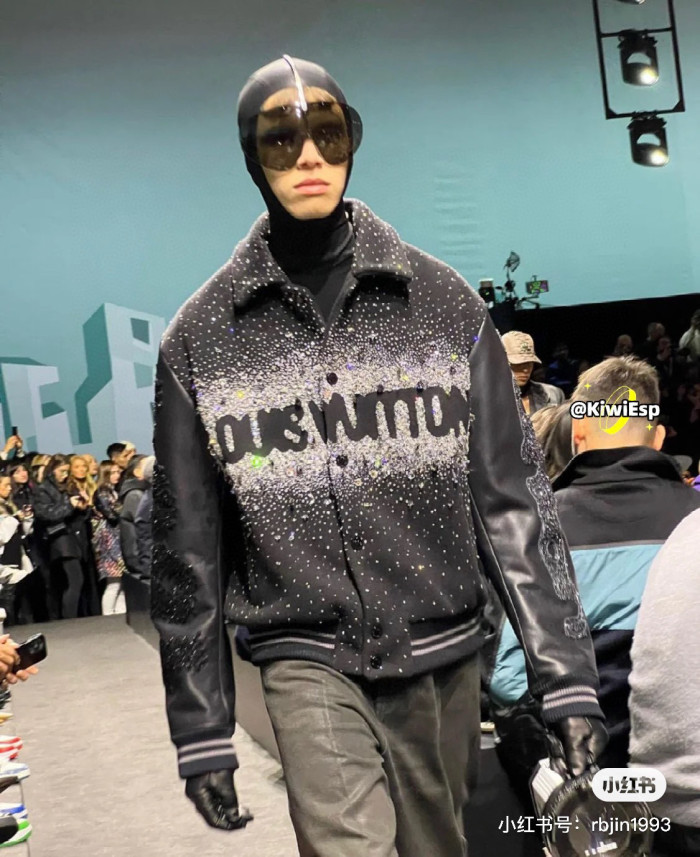 Louis Vuitton Rhinestone Lapel Button Down Jacket #nigo96595