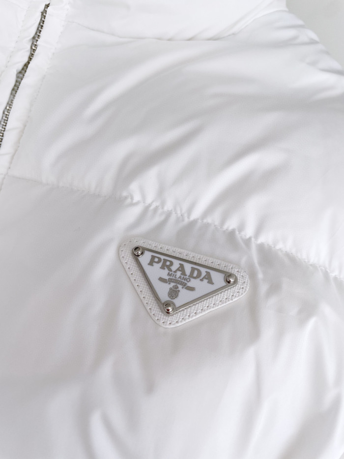 Prada Re-Nylon Long Sleeved Short Style Down Cotton Jacket #nigo21951