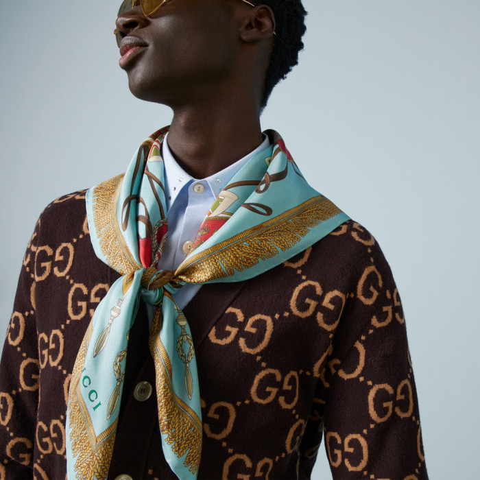 Gucci Knitted Button Printed Cardigan #nigo21956