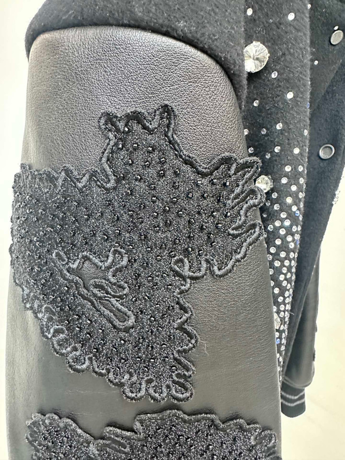 Louis Vuitton Rhinestone Lapel Button Down Jacket #nigo96595