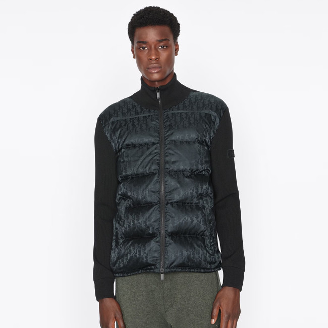 Dior OBLIQUE Long Sleeved Jacket Down Cotton Jacket #nigo21945