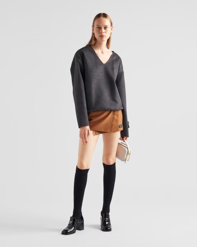Prada V-Knit Long Sleeved Sweater #nigo21952