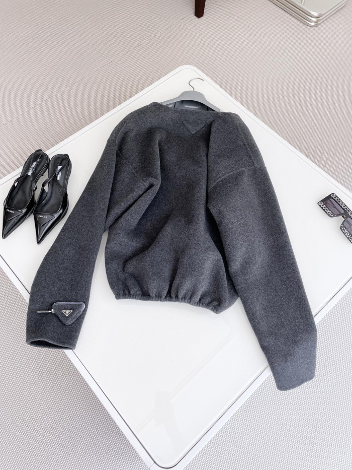 Prada V-Knit Long Sleeved Sweater #nigo21952