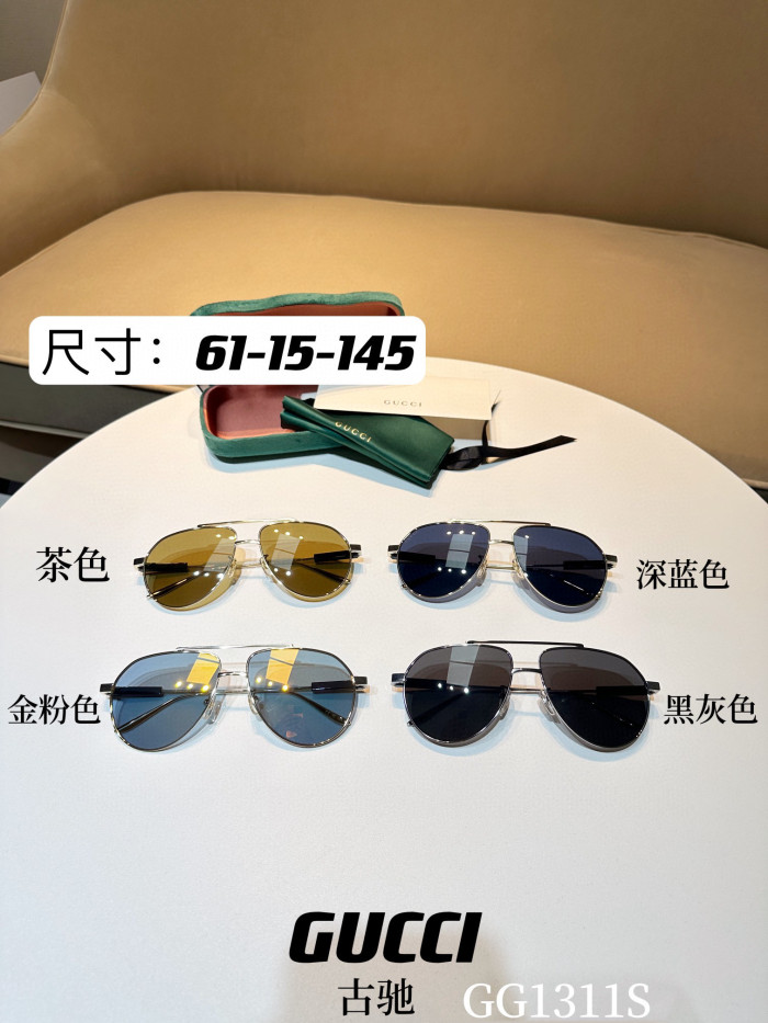 Gucci Classic Retro Aviator Sunglasses Glasses #nigo96594