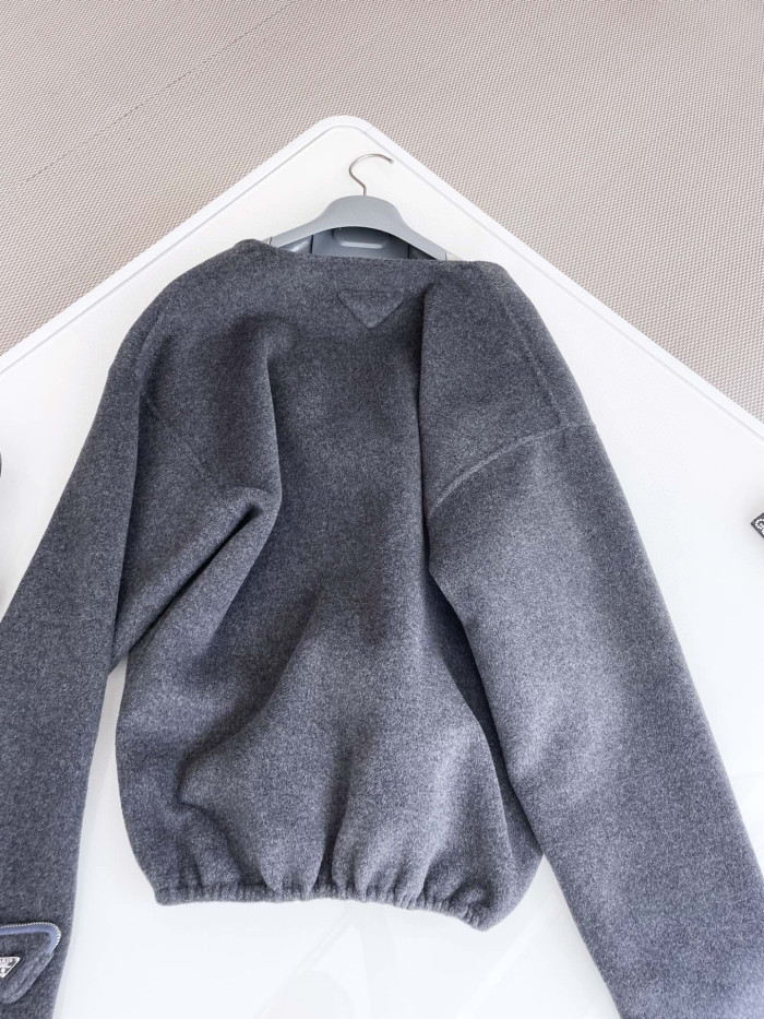 Prada V-Knit Long Sleeved Sweater #nigo21952