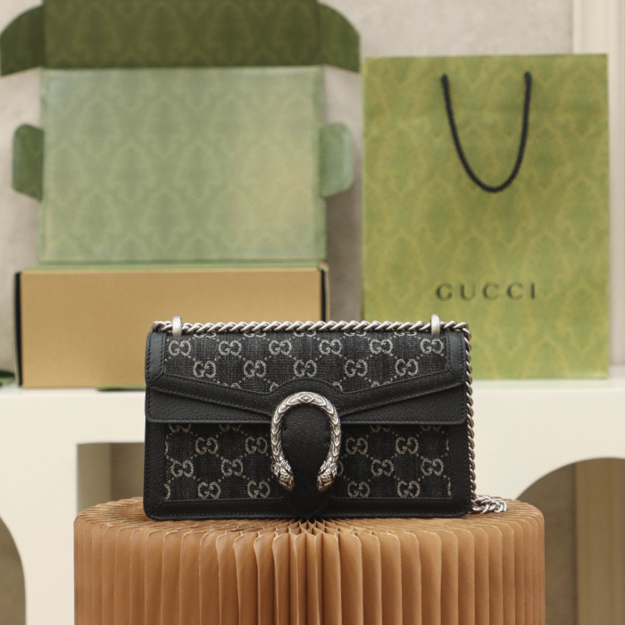 Gucci Dionysus Leather Panel Canvas Printed Chain Bag #nigo21943