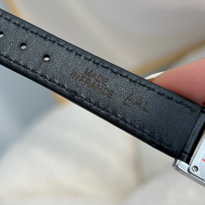 Cartier Women's Half Round Leather Strap Watch #nigo96624