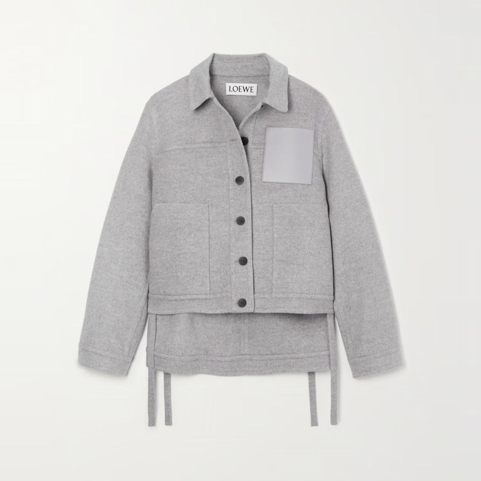 Loewe Cotton Polo Collar Long Sleeve Coat Jacket #nigo21964