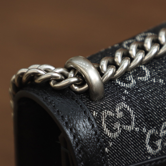 Gucci Dionysus Leather Panel Canvas Printed Chain Bag #nigo21943