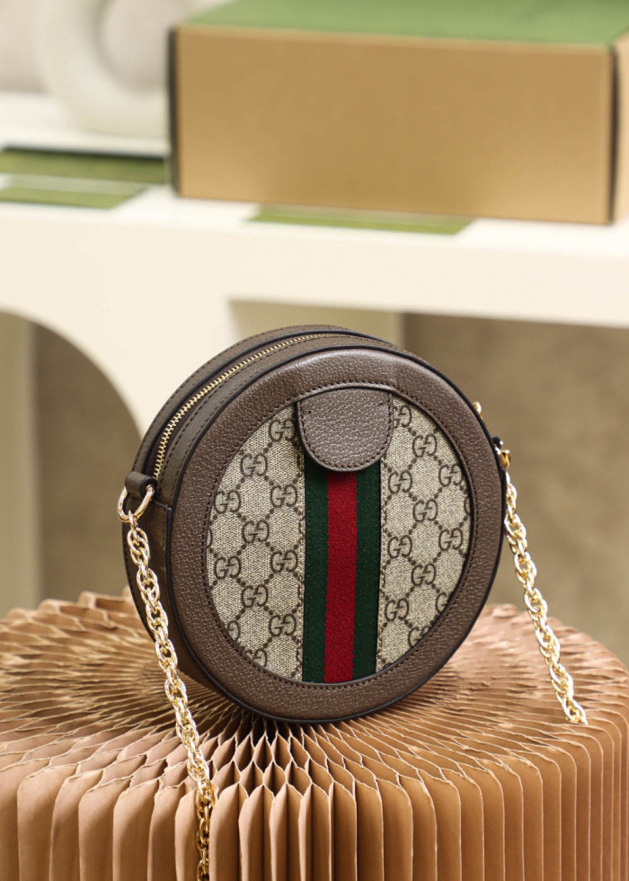 Gucci Ophidia Round Leather Printed Bag #nigo21961