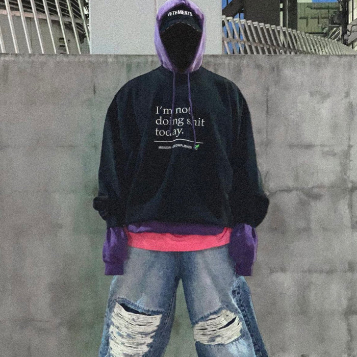 Vetements Letter Print Pullover Sweatshirt Ngvp #nigo6725