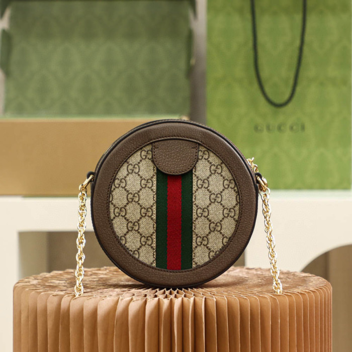 Gucci Ophidia Round Leather Printed Bag #nigo21961