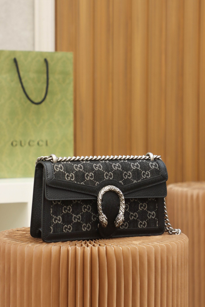 Gucci Dionysus Leather Panel Canvas Printed Chain Bag #nigo21943