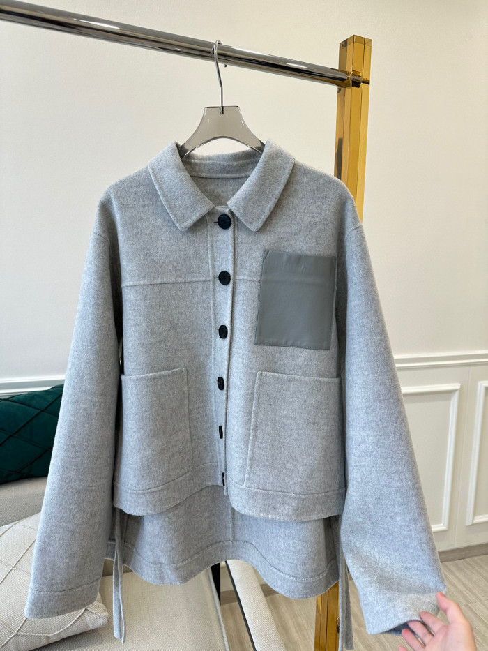 Loewe Cotton Polo Collar Long Sleeve Coat Jacket #nigo21964