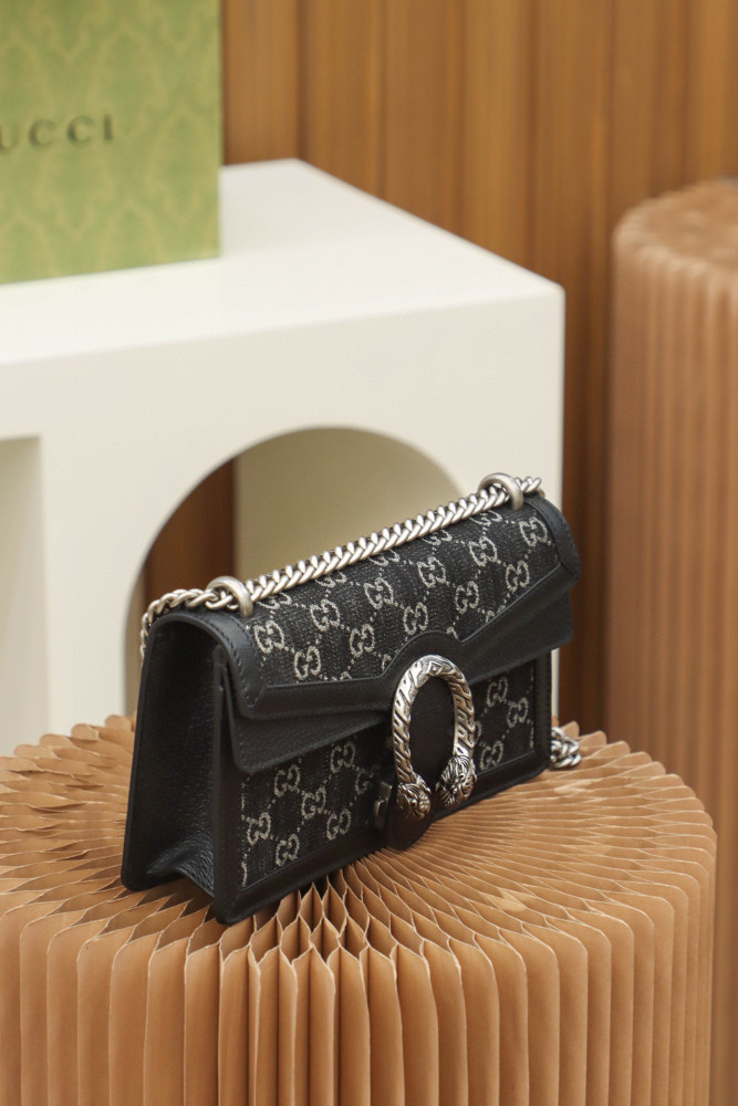 Gucci Dionysus Leather Panel Canvas Printed Chain Bag #nigo21943