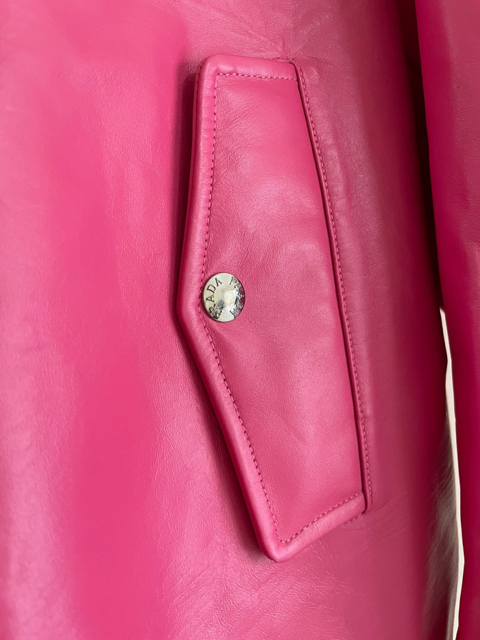 Prada Baseball Jacket Jacket Leather Jacket #nigo21967