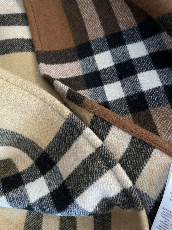 Burberry Plaid Wool Shawl Scarf #nigo96623
