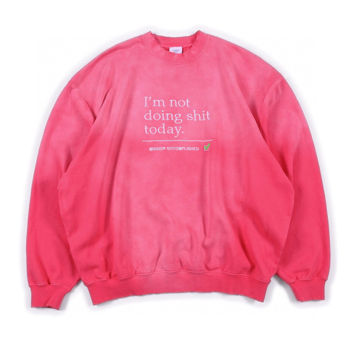 Vetements Letter Print Pullover Sweatshirt Ngvp #nigo6725
