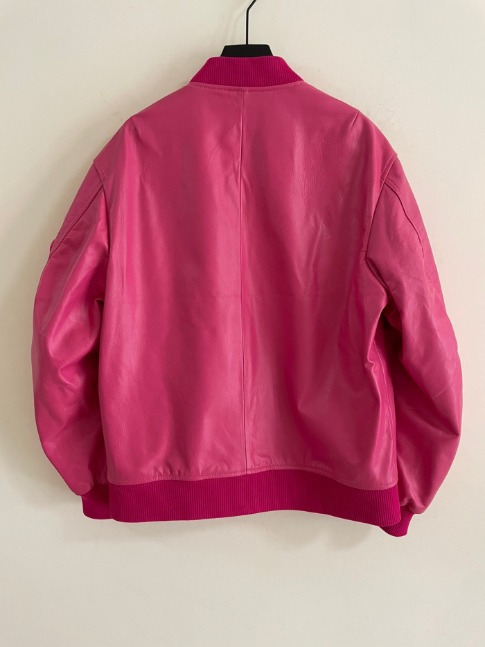 Prada Baseball Jacket Jacket Leather Jacket #nigo21967