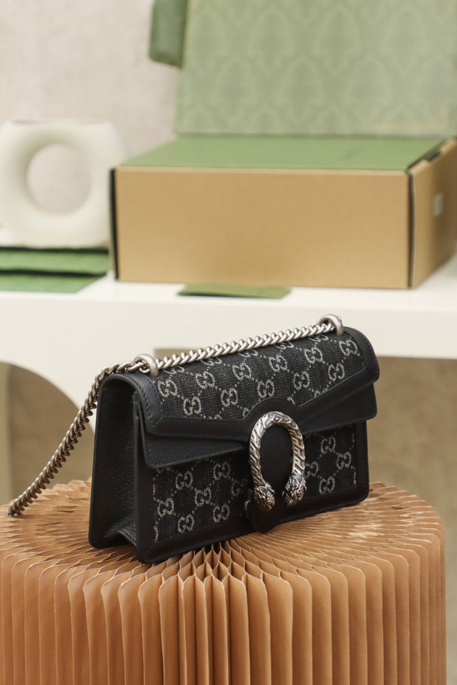 Gucci Dionysus Leather Panel Canvas Printed Chain Bag #nigo21943