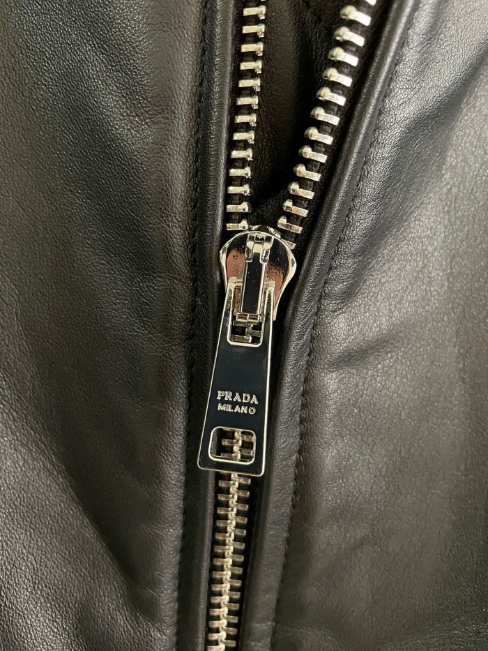 Prada Baseball Jacket Jacket Leather Jacket #nigo21967