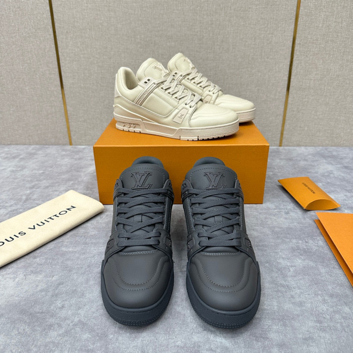 Louis Vuitton LV Trainer Sneaker Men's Low Top Lace Up Casual Shoes #nigo96632
