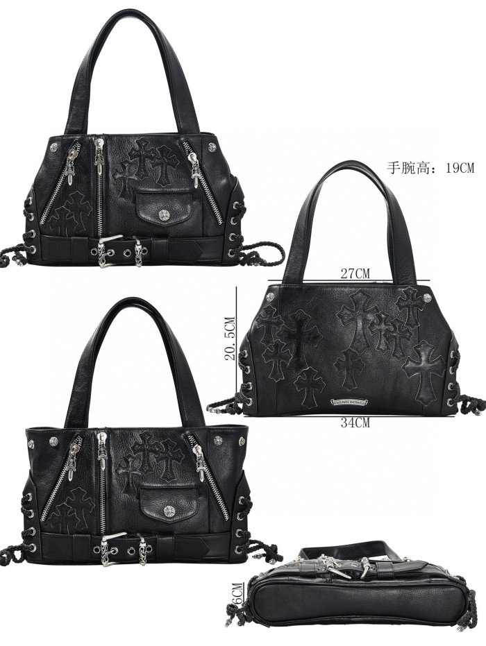 Chrome Hearts Leather Large Capacity Portable Bag #nigo21245