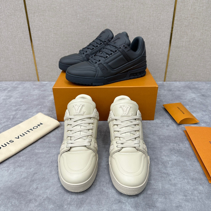 Louis Vuitton LV Trainer Sneaker Men's Low Top Lace Up Casual Shoes #nigo96632