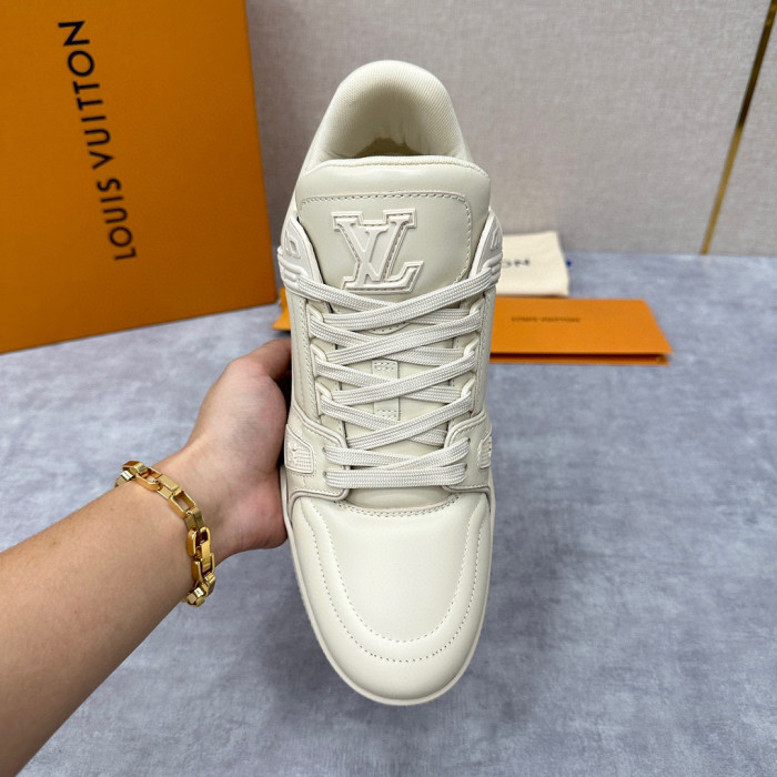 Louis Vuitton LV Trainer Sneaker Men's Low Top Lace Up Casual Shoes #nigo96632