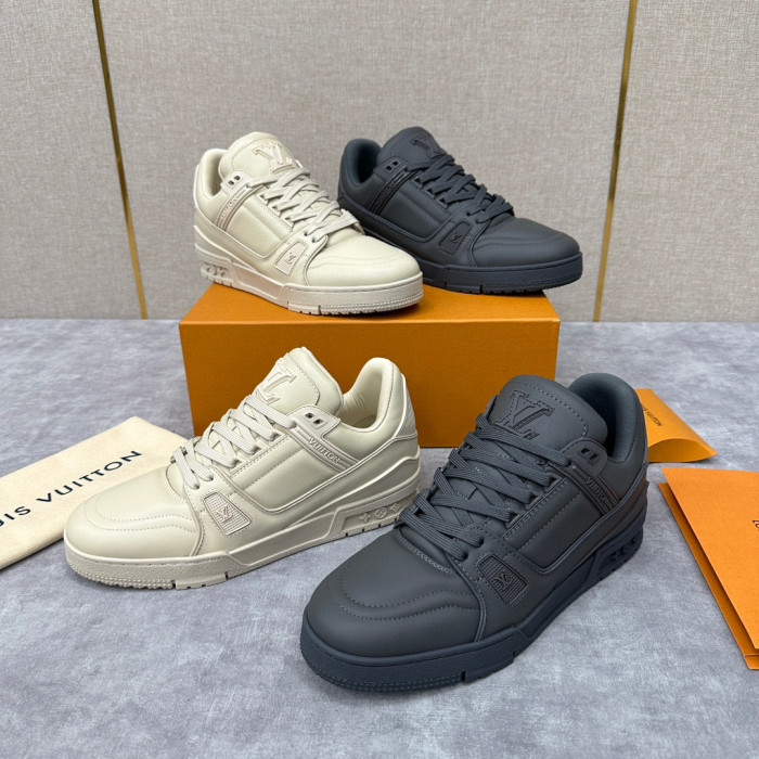 Louis Vuitton LV Trainer Sneaker Men's Low Top Lace Up Casual Shoes #nigo96632