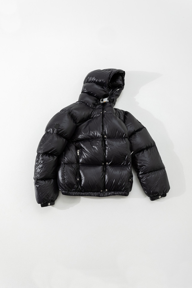Moncler GENIUS x 1017 ALYX 9SN Short Black Hooded Puffer Jacket Ngvp #nigo6718