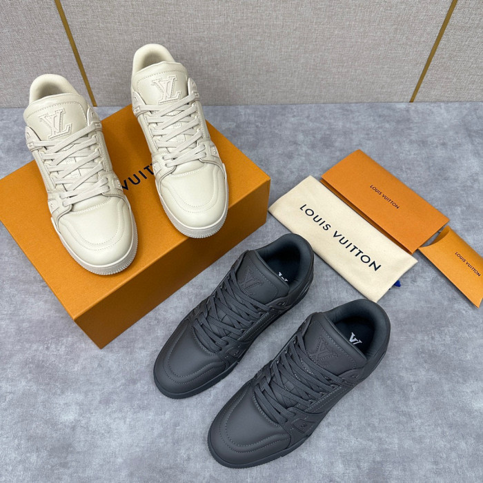 Louis Vuitton LV Trainer Sneaker Men's Low Top Lace Up Casual Shoes #nigo96632