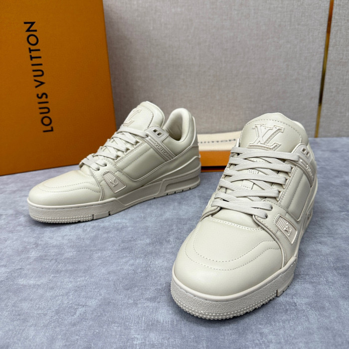 Louis Vuitton LV Trainer Sneaker Men's Low Top Lace Up Casual Shoes #nigo96632