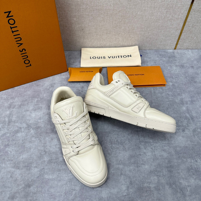 Louis Vuitton LV Trainer Sneaker Men's Low Top Lace Up Casual Shoes #nigo96632